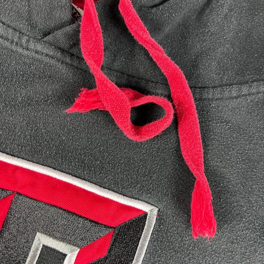 Stadium Texas Tech Red Raiders Sweatshirt Extra Extra Large Black Faded Hoodie - Picture 3 of 14